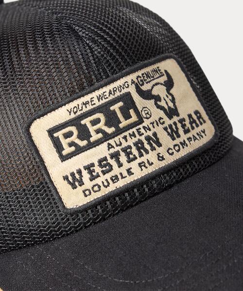 RRL(ダブル アール エル)の「デニムビル メッシュ トラッカー キャップ(キャップ・メンズ・ブラック系1・ONE)」の3枚目の写真