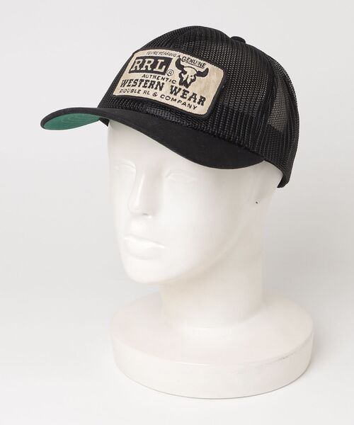 RRL(ダブル アール エル)の「デニムビル メッシュ トラッカー キャップ(キャップ・メンズ・ブラック系1・ONE)」の4枚目の写真