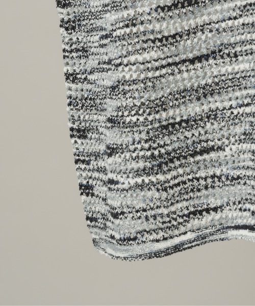 CASPER JOHN(キャスパージョン)の「Skipper summer knit/スキッパーサマーニット(ポロシャツ・メンズ・ブラック/ネイビー/ミント/ブラウン/ホワイト×ブラック・X-SMALL/LARGE/MEDIUM/SMALL)」の7枚目の写真