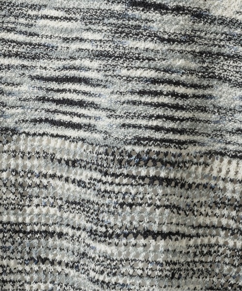 CASPER JOHN(キャスパージョン)の「Skipper summer knit/スキッパーサマーニット(ポロシャツ・メンズ・ブラック/ネイビー/ミント/ブラウン/ホワイト×ブラック・X-SMALL/LARGE/MEDIUM/SMALL)」の10枚目の写真