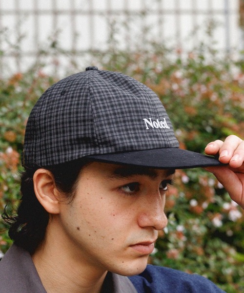niko and...(ニコアンド)の「チェック切替刺繍キャップ(キャップ・メンズ・ブラック/ベージュ/ブルー・FREE)」の5枚目の写真