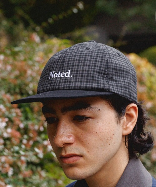 niko and...(ニコアンド)の「チェック切替刺繍キャップ(キャップ・メンズ・ブラック/ベージュ/ブルー・FREE)」の6枚目の写真