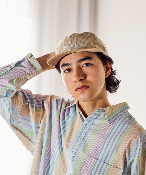 niko and...(ニコアンド)の「チェック切替刺繍キャップ(キャップ・メンズ・ブラック/ベージュ/ブルー・FREE)」の12枚目の写真