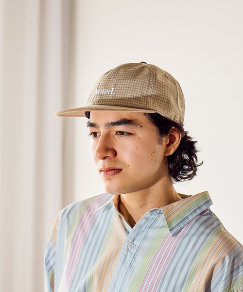 niko and...(ニコアンド)の「チェック切替刺繍キャップ(キャップ・メンズ・ブラック/ベージュ/ブルー・FREE)」の13枚目の写真
