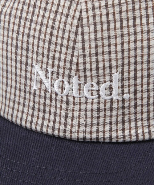 niko and...(ニコアンド)の「チェック切替刺繍キャップ(キャップ・メンズ・ブラック/ベージュ/ブルー・FREE)」の7枚目の写真