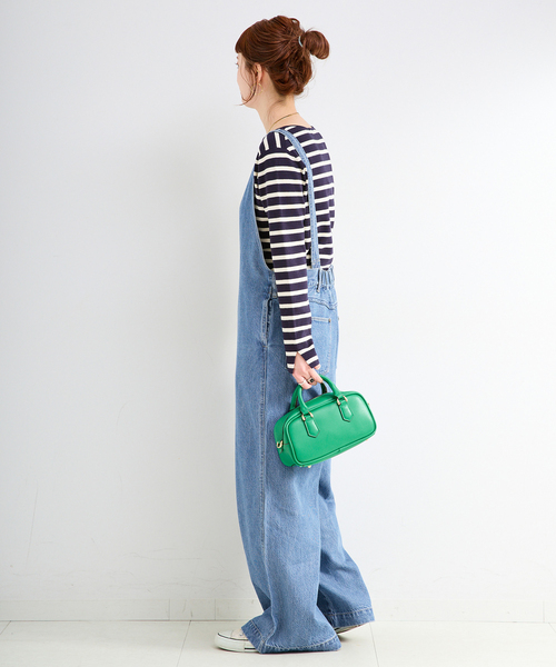 B.C STOCK（ベーセーストック）の「《追加3》【WEB限定】DU JOUR/デュ ジュール V NECK JEAN SALOPETTE（サロペット/オーバーオール・レディース・スカイブルー・FREE）」の6枚目の写真