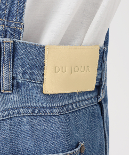 B.C STOCK（ベーセーストック）の「《追加3》【WEB限定】DU JOUR/デュ ジュール V NECK JEAN SALOPETTE（サロペット/オーバーオール・レディース・スカイブルー・FREE）」の18枚目の写真