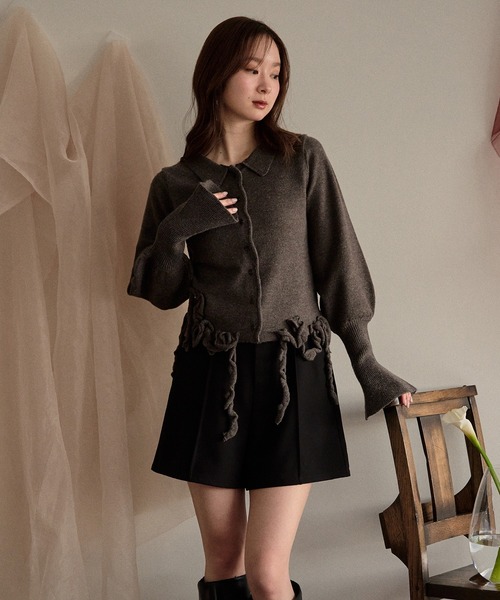 mideal（マイディール）の「seam design shorts / シームデザインショートパンツ（その他パンツ・レディース・ブラック/アイボリー/ブラウン・FREE）」の22枚目の写真
