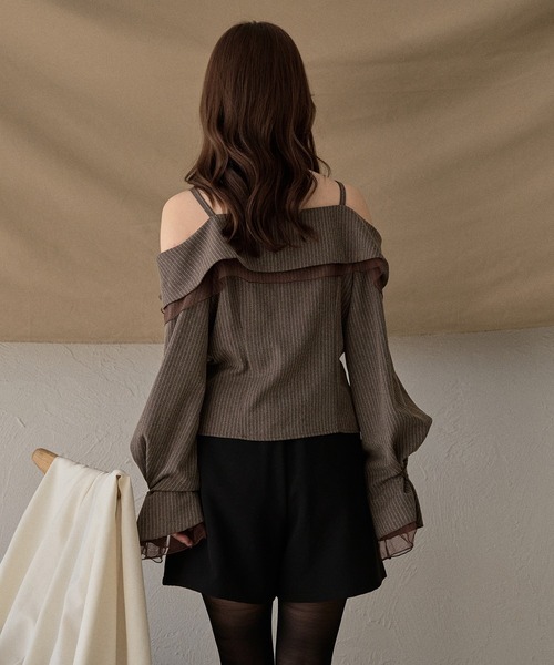 mideal（マイディール）の「seam design shorts / シームデザインショートパンツ（その他パンツ・レディース・ブラック/アイボリー/ブラウン・FREE）」の18枚目の写真