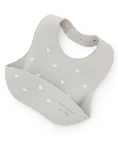 petit main（プティマイン）の「お食事シリコンBIB（マグ/哺乳瓶/お食事グッズ・キッズ・アイボリー/ライトブルー/ベージュ/グリーン・F）」の4枚目の写真