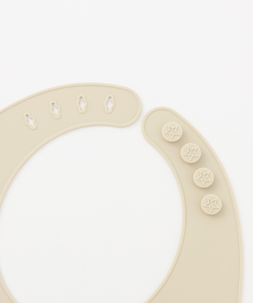 petit main（プティマイン）の「お食事シリコンBIB（マグ/哺乳瓶/お食事グッズ・キッズ・アイボリー/ライトブルー/ベージュ/グリーン・F）」の6枚目の写真