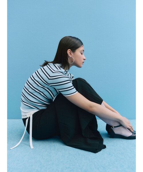 LAGUNAMOON（ラグナムーン）の「タックプリーツマーメイドスカート（スカート・レディース・ホワイト/ブラック・MEDIUM/SMALL）」の20枚目の写真