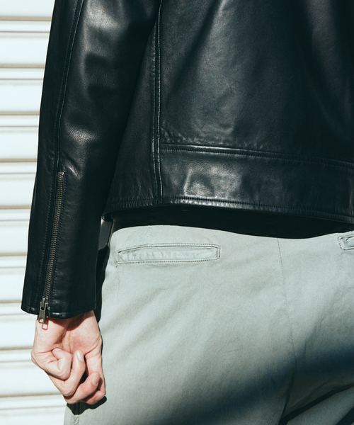 JOURNAL STANDARD(ジャーナルスタンダード)の「ウォッシュ シープ レザー シングル ライダース(ライダースジャケット・メンズ・ブラック・MEDIUM/LARGE)」の14枚目の写真