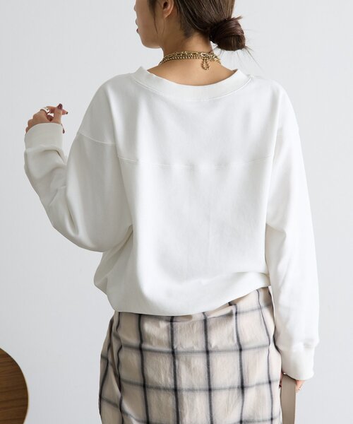 Jena espace merveilleux(ジェナ エスパスメルヴェイユ)の「【シンプルに差がつく】プレート付裾ドロストカットソー(Tシャツ/カットソー・レディース・オフホワイト/グレー/ネイビー・FREE)」の17枚目の写真