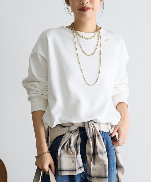 Jena espace merveilleux(ジェナ エスパスメルヴェイユ)の「【シンプルに差がつく】プレート付裾ドロストカットソー(Tシャツ/カットソー・レディース・オフホワイト/グレー/ネイビー・FREE)」の20枚目の写真