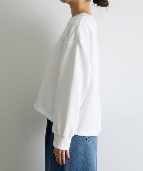 Jena espace merveilleux(ジェナ エスパスメルヴェイユ)の「【シンプルに差がつく】プレート付裾ドロストカットソー(Tシャツ/カットソー・レディース・オフホワイト/グレー/ネイビー・FREE)」の22枚目の写真