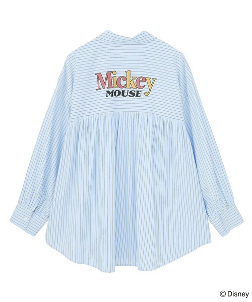 Disney（ディズニー）の「ミッキー＆フレンズ/オーバーサイズシャツ（シャツ/ブラウス・レディース・ピンク/サックスブルー・FREE）」の17枚目の写真