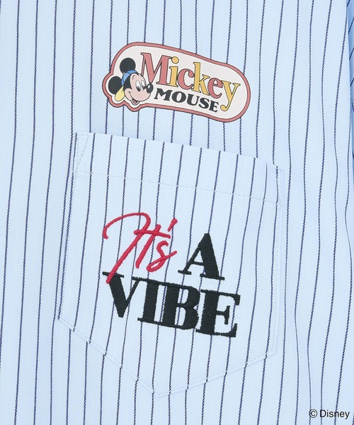 Disney（ディズニー）の「ミッキー＆フレンズ/オーバーサイズシャツ（シャツ/ブラウス・レディース・ピンク/サックスブルー・FREE）」の22枚目の写真
