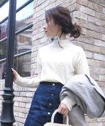 Chico | 細ケーブルハイネックニット(ニット/セーター)