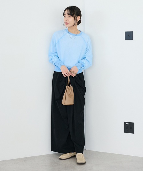 CRAFT STANDARD BOUTIQUE（クラフトスタンダードブティック）の「ジョーゼットシアーニットプルオーバー ◆（ニット/セーター・レディース・ライトグリーン/ブルー/ホワイト・FREE）」の10枚目の写真