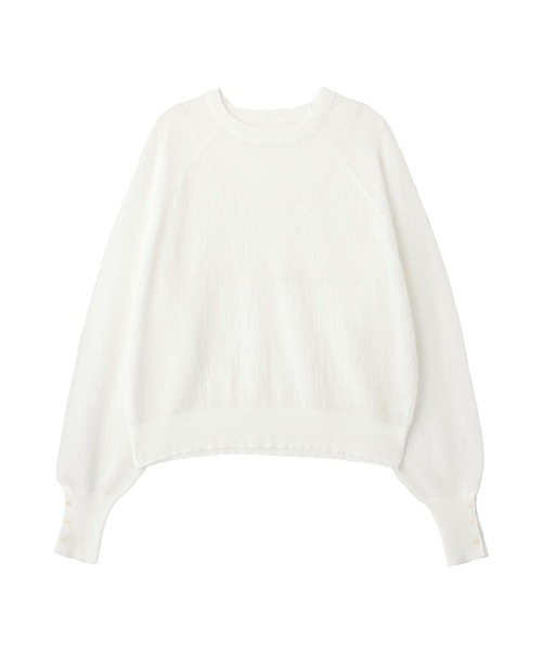 CRAFT STANDARD BOUTIQUE（クラフトスタンダードブティック）の「ジョーゼットシアーニットプルオーバー ◆（ニット/セーター・レディース・ライトグリーン/ブルー/ホワイト・FREE）」の16枚目の写真