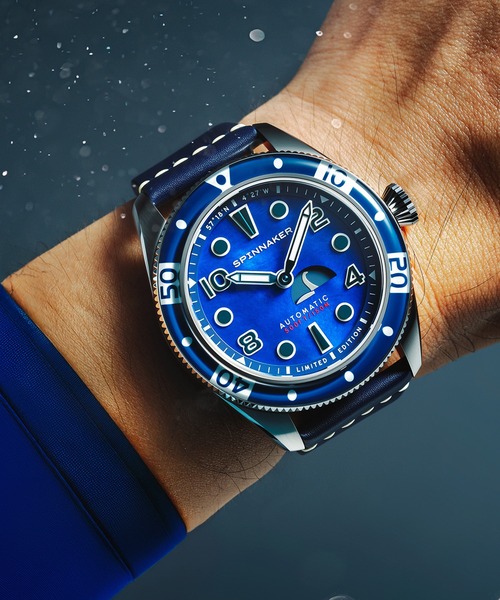SPINNAKER(スピニカー)の「SPINNAKER/スピニカー Fleuss Automatic 腕時計 SPN-SP516801 メンズ(アナログ腕時計・メンズ・ブルー・FREE)」の1枚目の写真