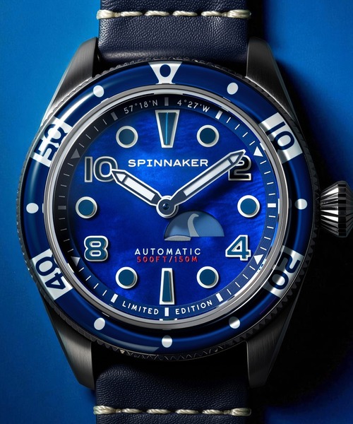 SPINNAKER(スピニカー)の「SPINNAKER/スピニカー Fleuss Automatic 腕時計 SPN-SP516801 メンズ(アナログ腕時計・メンズ・ブルー・FREE)」の5枚目の写真