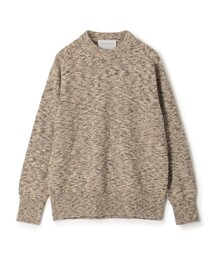 TOMORROWLAND tricot コットンナイロンメランジニット クルーネックプルオーバー