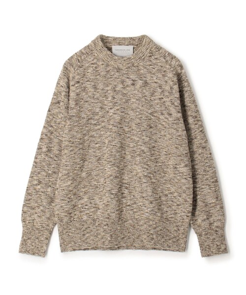 TOMORROWLAND （トゥモローランド）の「TOMORROWLAND tricot コットンナイロンメランジニット クルーネックプルオーバー（ニット/セーター・メンズ・ベージュ系その他/ブルー系その他・S/M/L）」の2枚目の写真