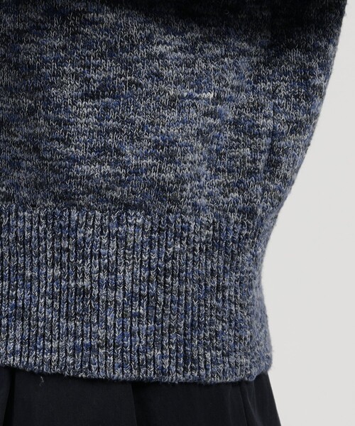TOMORROWLAND （トゥモローランド）の「TOMORROWLAND tricot コットンナイロンメランジニット クルーネックプルオーバー（ニット/セーター・メンズ・ベージュ系その他/ブルー系その他・S/M/L）」の9枚目の写真