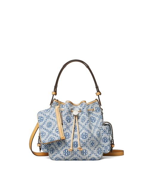 TORY BURCH（トリーバーチ）の「Tモノグラム デニム バケットバッグ（ショルダーバッグ・レディース・ブルー・ONE SIZE）」の6枚目の写真