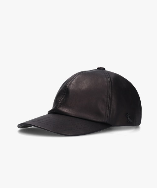 arth(アース)の「arth Leather Cap / アース(キャップ・メンズ・ブラック・57~59cm)」の1枚目の写真