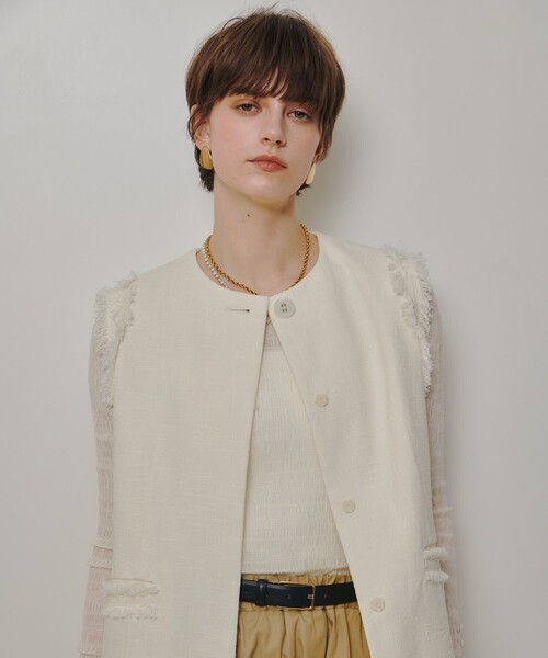 allureville（アルアバイル）の「ライナー付きチェックフードコート