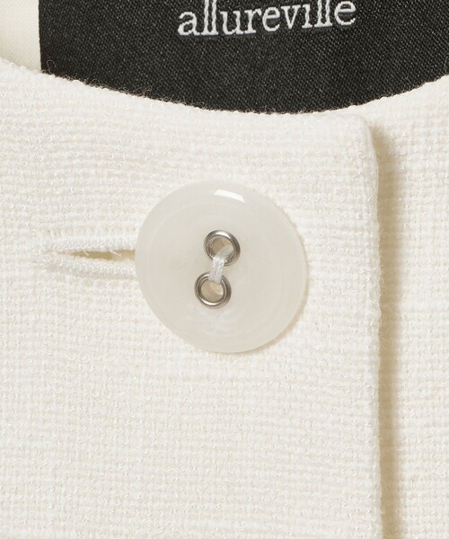 allureville（アルアバイル）の「ミックスツイードフレアジレ（その他アウター・レディース・ブラック/オフホワイト・2）」の10枚目の写真