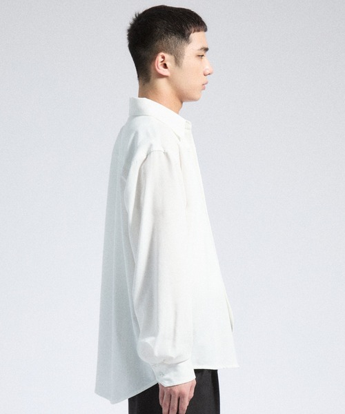 Parts Lab.（パーツラボ）の「【Parts Lab.】Linen Mix Faded Relax Shirt / リネンミックスフェードリラックスシャツ（シャツ/ブラウス・メンズ・ダークグレー/ホワイト/グレー・S/M/L）」の5枚目の写真