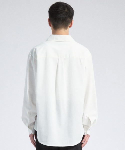 Parts Lab.（パーツラボ）の「【Parts Lab.】Linen Mix Faded Relax Shirt / リネンミックスフェードリラックスシャツ（シャツ/ブラウス・メンズ・ダークグレー/ホワイト/グレー・S/M/L）」の6枚目の写真