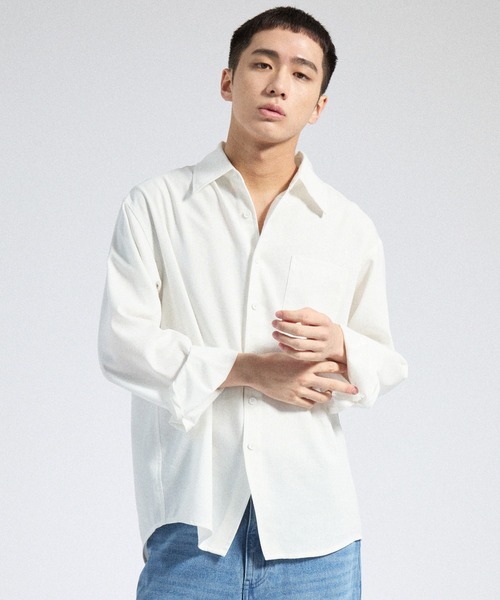 Parts Lab.（パーツラボ）の「【Parts Lab.】Linen Mix Faded Relax Shirt / リネンミックスフェードリラックスシャツ（シャツ/ブラウス・メンズ・ダークグレー/ホワイト/グレー・S/M/L）」の19枚目の写真