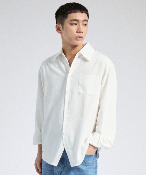 Parts Lab.（パーツラボ）の「【Parts Lab.】Linen Mix Faded Relax Shirt / リネンミックスフェードリラックスシャツ（シャツ/ブラウス・メンズ・ダークグレー/ホワイト/グレー・S/M/L）」の22枚目の写真
