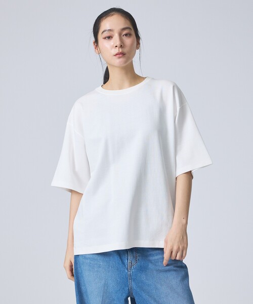 FORTUNA HOMME(フォルトゥナオム)の「【FORTUNA /フォルトゥナ】GIZA CottonClearTee/ギザコットンクリアTシャツ/ユニセックス/【WEB限定】(Tシャツ/カットソー・メンズ・ブラック/ホワイト/グレー・M/L)」の2枚目の写真