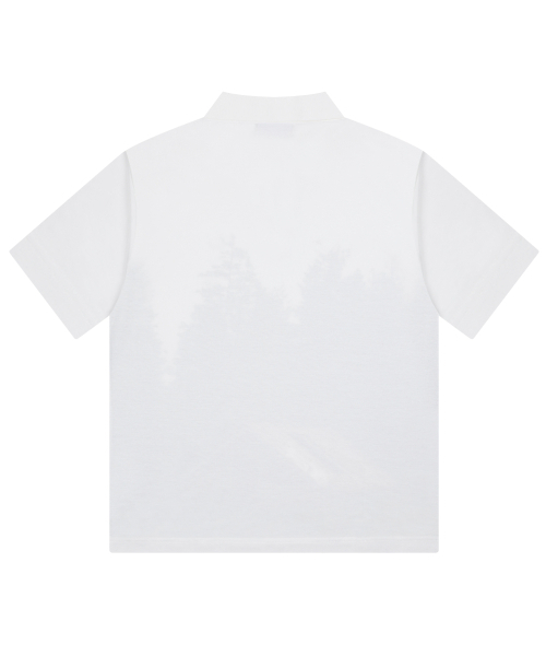 XTONZ（エクストーンズ）の「XTT139 シェルターグラフィックピケカラーTシャツ (ホワイト)（ポロシャツ・レディース・その他・LARGE/SMALL/MEDIUM）」の9枚目の写真