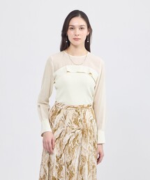 EPOCA（エポカ）の「【La maglia】 シアーコンビニットプルオーバー（ニット/セーター）」