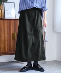 SMILE LAND | ＜大きいサイズ＞ラップ風ロングスカート（ゆったりヒップ）(スカート)