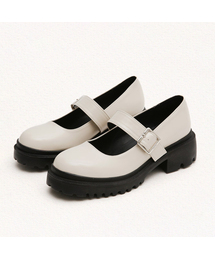 Donna Edition 2Color チャンキー メリージェーン 5Cm