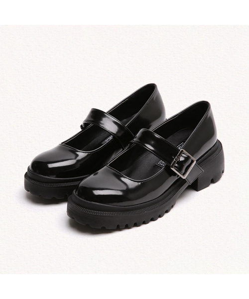 MAC MOC(マックモック)の「Donna Edition 2Color チャンキー メリージェーン 5Cm(バレエシューズ・レディース・Cream/ブラック/ベージュ・24cm/23.5cm/24.5cm/25cm/22.5cm/23cm)」の1枚目の写真
