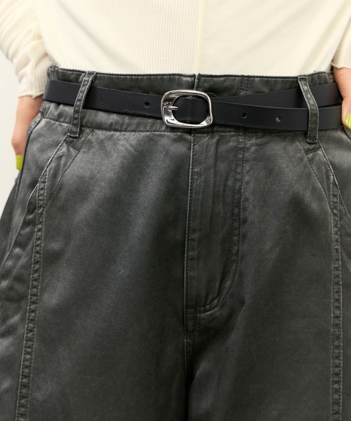ADAM ET ROPE'(アダムエロペ)の「【PFT】ロングレザーベルト(ベルト・レディース・ゴールド/シルバー系その他/シルバー・FREE)」の5枚目の写真