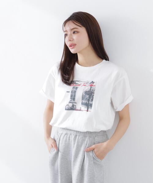 PROPORTION BODY DRESSING(プロポーションボディドレッシング)の「<a>フォトプリントT / 1216169300(Tシャツ/カットソー・レディース・ホワイト/ホワイト系その他・FREE)」の5枚目の写真