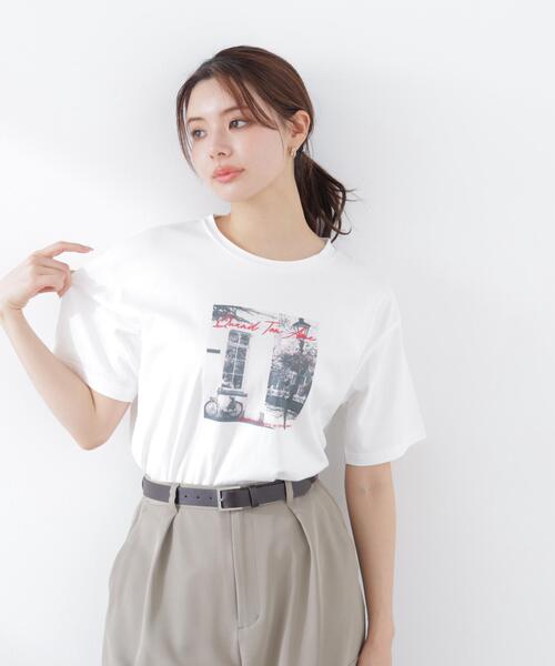 PROPORTION BODY DRESSING（プロポーションボディドレッシング）の「＜ａ＞フォトプリントＴ / 1216169300（Tシャツ/カットソー・レディース・ホワイト/ホワイト系その他・FREE）」の20枚目の写真