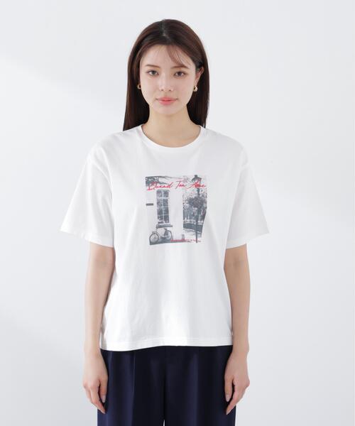 PROPORTION BODY DRESSING(プロポーションボディドレッシング)の「<a>フォトプリントT / 1216169300(Tシャツ/カットソー・レディース・ホワイト/ホワイト系その他・FREE)」の21枚目の写真