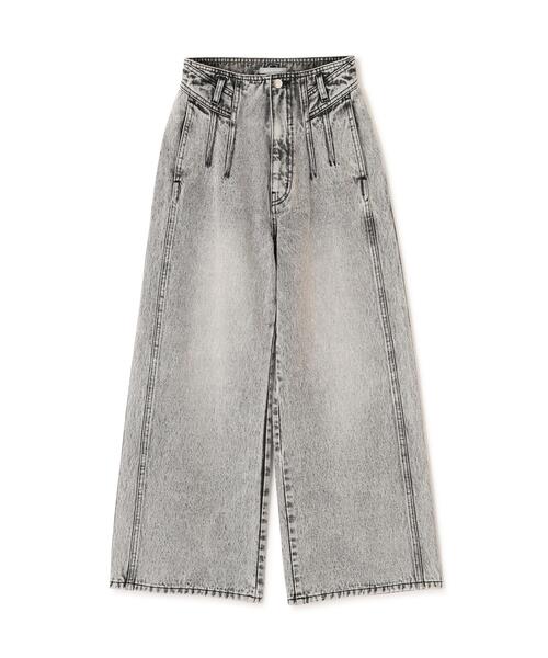 JILL by JILL STUART(ジルバイジルスチュアート)の「構築パネルワイドデニム(デニムパンツ・レディース・ブルー/グレー・MEDIUM/SMALL)」の18枚目の写真