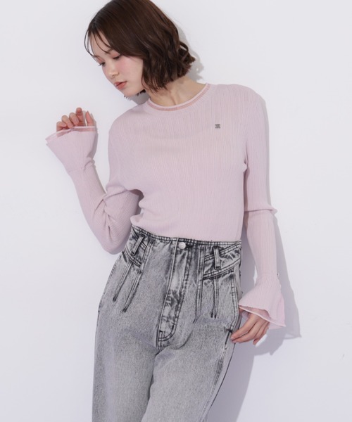 JILL by JILL STUART(ジルバイジルスチュアート)の「構築パネルワイドデニム(デニムパンツ・レディース・ブルー/グレー・MEDIUM/SMALL)」の14枚目の写真